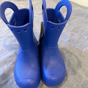Kids crocs Waterproof Blue Rain Boots